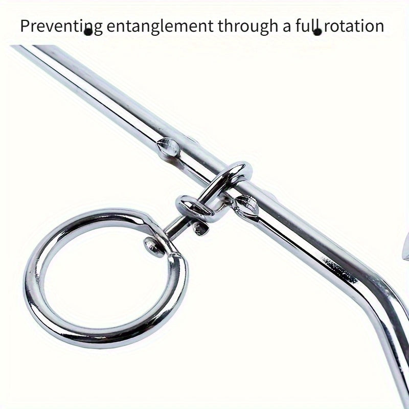 Dog Tie Out Stake 360° Anti-Tangle Galvanized Ground Anchor - Heavy Duty Dog Stake for Yard Camping Outdoor, Swivel No-Tangle Dog Leash Stake with Tie Out Cable
