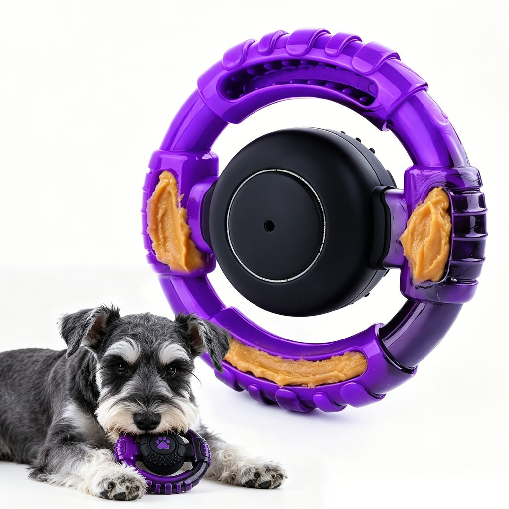 Steering Wheel Dog Chew Toy - Durable Nylon Chewing & Teething Toy for Aggressive Chewers, Puppy Dental Health & Boredom Relief, Safe Pet Supplies for Small Medium Large Dogs