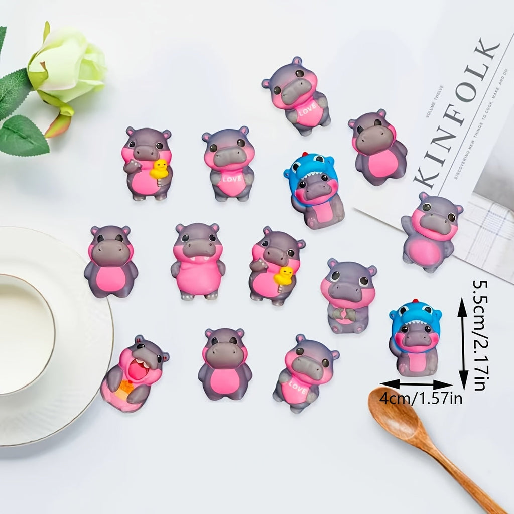 Mini Hippo Squishy Slow Rising Squeeze Toys - 10 or 20pcs Assorted Variety Pack, Sensory Fidget Toys for Kids, Party Favors Classroom Rewards Easter Goodie Bag Stuffers, Holiday Gift for Boys Girls
