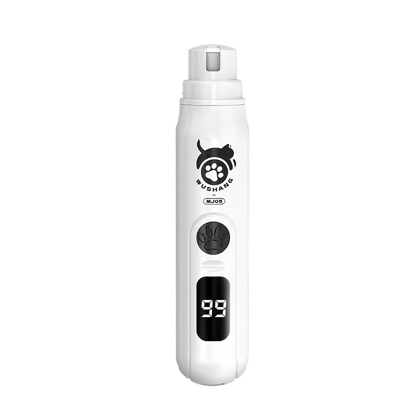 USB Rechargeable Pet Nail Grinder with Diamond Bit - Low Vibration Wireless Dog & Cat Claw Care Tool, Quiet Electric Nail File for All Breeds Small Medium Large Pets