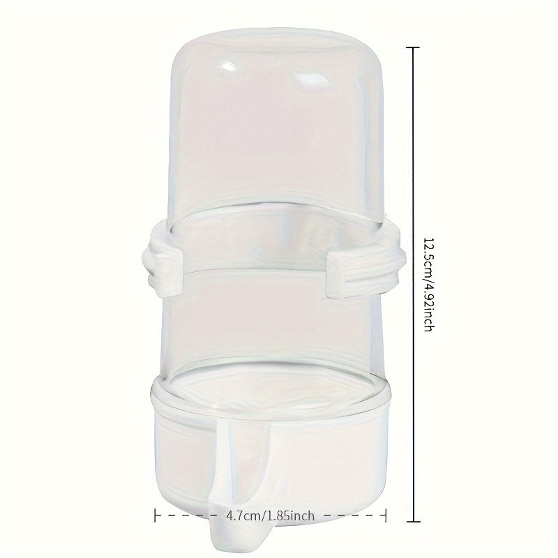 Automatic Bird Water Dispenser & Feeder Transparent PP Durable Bottle for Parrots Finches Cockatiels Budgies – No Battery Gravity-Fed Cage Waterer 2/4pcs