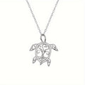 925 Sterling Silver Sea Turtle & Tree of Life Pendant Necklace – Beachy Ocean Lover Jewelry, Meaningful Nature Gift for Mom, Perfect for Valentine's Day, Anniversary & Holidays