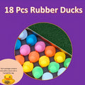 Colorful Rubber Ducks 18/42pcs Bulk Mini Duck Set Brightly Colored Bath Toys Party Decorations Car Dashboard Ornaments New Year Holiday Gift Random Color