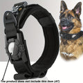 Tactical Dog Collar with GPS Holder - Military Style Heavy Duty Nylon Collar for All Breeds, Adjustable Secure Fit Training Collar, 5 Colors 4 Sizes (M/L/XL) for Large & Medium Dogs