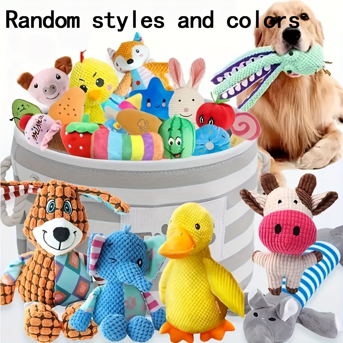 Puppy Teething Toys Set for Small Dogs - 6 or 12 Pack Plush Squeaky Dog Toys Assorted Styles, Soft Chew Toy Bundle for Puppies & Small Breeds, Variety Pack Dog Gift for Biting & Boredom Relief