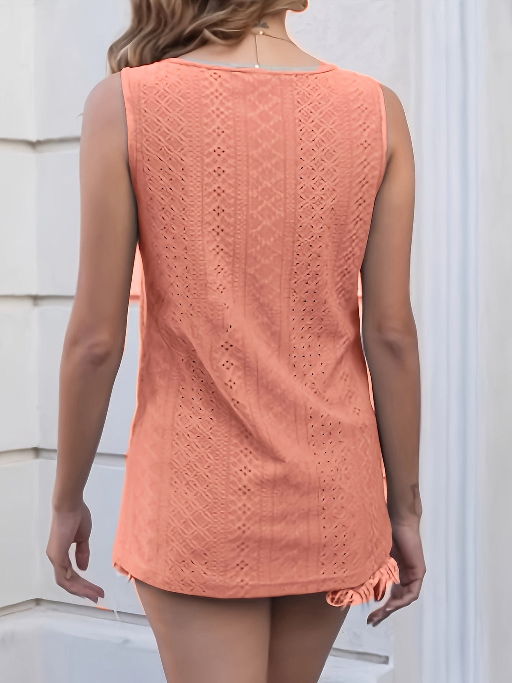 Women's V-Neck Sleeveless Tank Top – Casual Loose Comfortable Summer Vest, Trendy Lightweight Tops for Women, 5 Colors, Sizes S-XL, Everyday Casual Wear