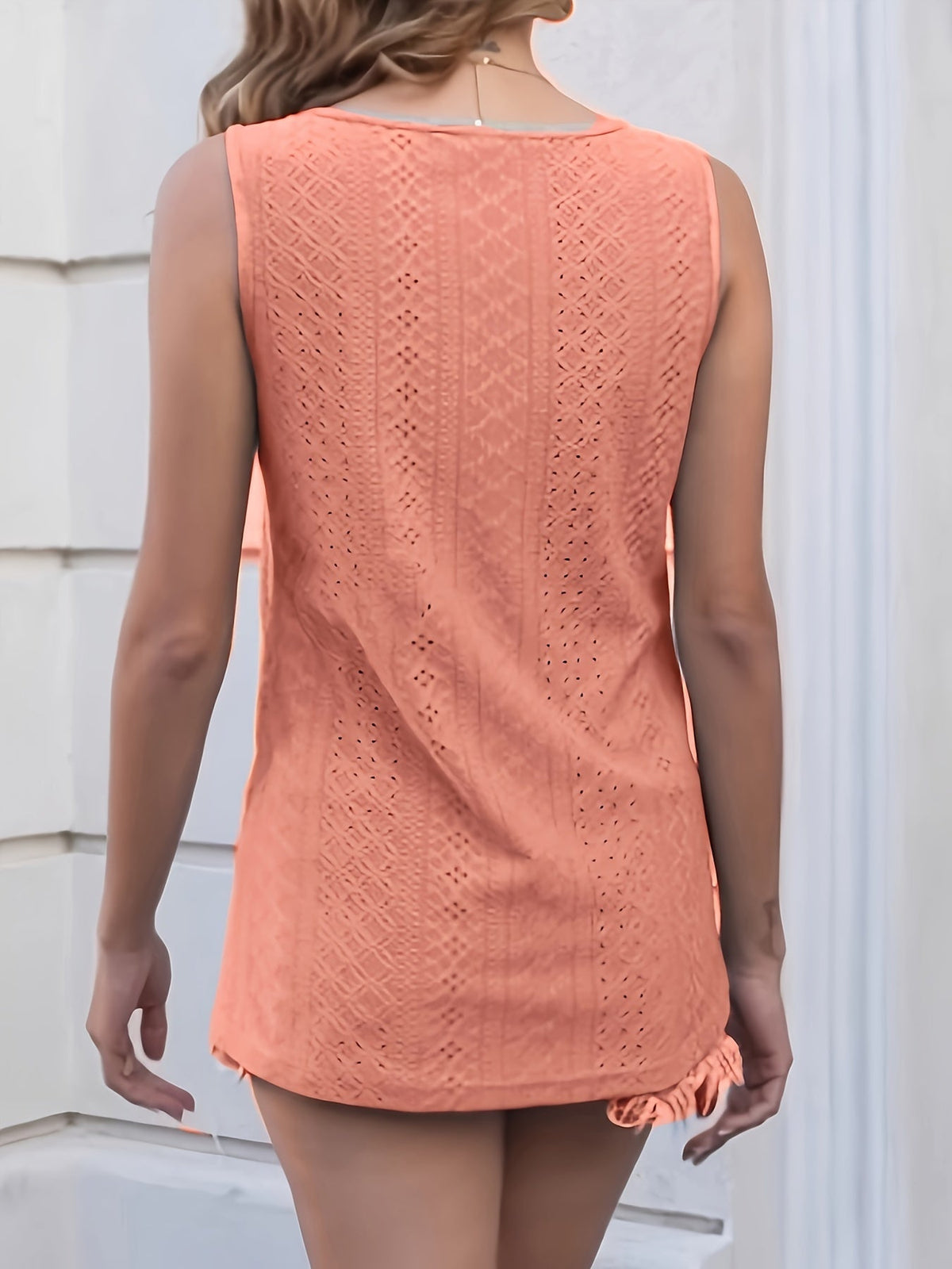 Women's V-Neck Sleeveless Tank Top – Casual Loose Comfortable Summer Vest, Trendy Lightweight Tops for Women, 5 Colors, Sizes S-XL, Everyday Casual Wear