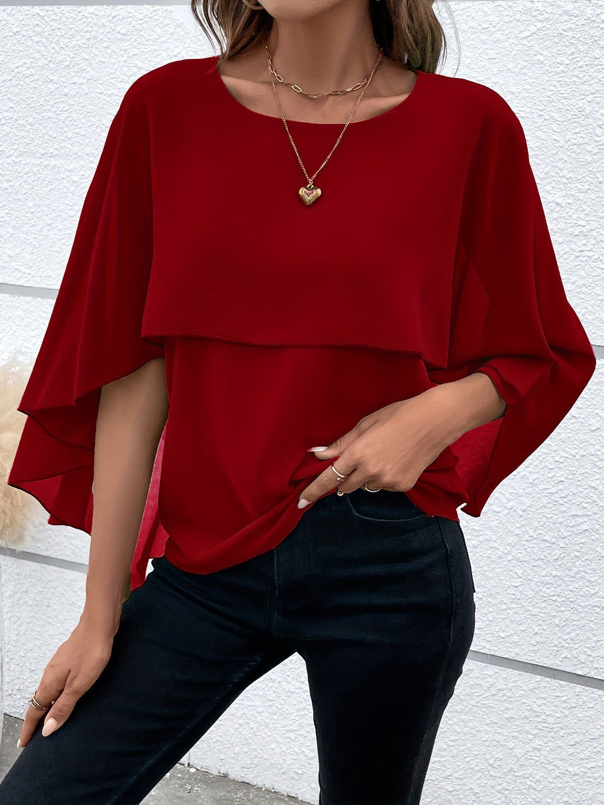 Women's Asymmetrical Hem Blouse Solid Color Woven Top Casual Spring Summer Shirt S-XL Multiple Colors Available