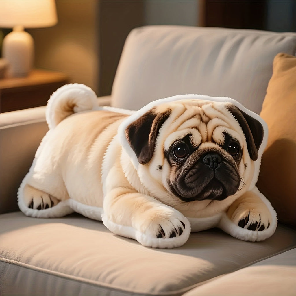 Custom Pet Pillow 3D Printed from Photo - Personalized Shaped Hug Pillow with Your Pet's Face, Soft Plush Stuffed Pillow for Dog & Cat Lovers, Birthday Anniversary & Memorial Gift, 2 Sizes (10"/16")