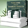 Cooling Bamboo Bed Sheets Set 6-Piece Ultra Soft 17 Inch Deep Pocket Double Stitching Cooling Fiber for Hot Sleepers – Twin Full Queen King in 16 Colors
