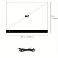 A2 LED Light Pad for Diamond Painting Tracing Drawing 3-Level Brightness USB Powered Ultra-Thin Acrylic Light Board 15.75x23.62 Inch Diamond Art Supplies Animation