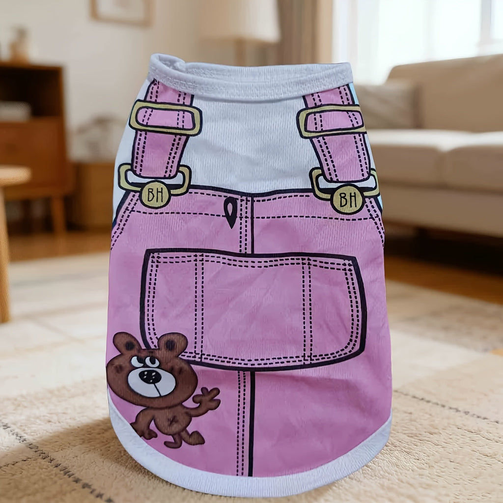 Dog Vest T-Shirt for Small Dogs, Soft Breathable Lightweight Pet Shirt for Teddy Bear Pomeranian - Spring Summer Dog Clothes for Casual Daily Wear, Cute Puppy Sweatshirt in 8 Colors & 5 Sizes S-XXL
