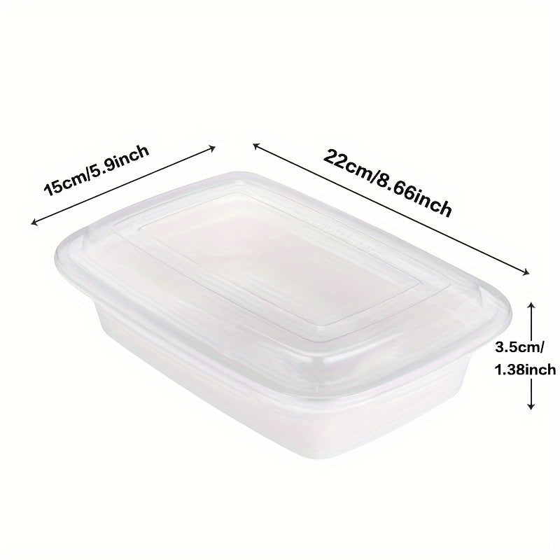 28oz Meal Prep Containers 50 & 150-Pack with Lids – BPA-Free Leakproof 1-Compartment Disposable Plastic Bento Lunch Box, Stackable, Microwave Dishwasher Freezer Safe Food Storage