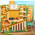 Magnetic Maze Walking Beads Toy – Mushroom Style, Color Sorting & Focus Training, Brain Development Game for Kids, Birthday Halloween Christmas Gift