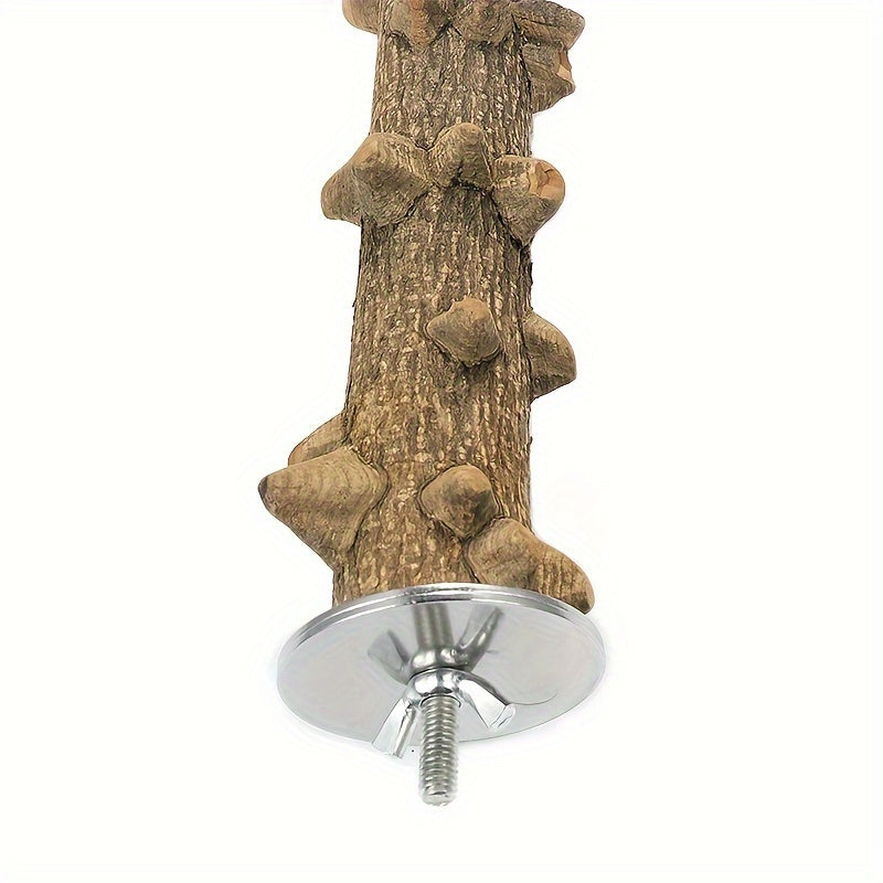 Bird Perch Stand Natural Wood 5pcs Grape Wood Prickly Ash Chewing Grinding Stick for Cockatiels Budgies Sun Conures Parakeets – Bird Cage Stand Rack Set
