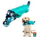 Crocodile Dog Chew Toy for Aggressive Chewers – Indestructible Milk Flavor Rubber Chew Toy with Dental Ridges for Large Medium Dogs 20-100 lbs, Tough Boredom Relief & Teeth Cleaning