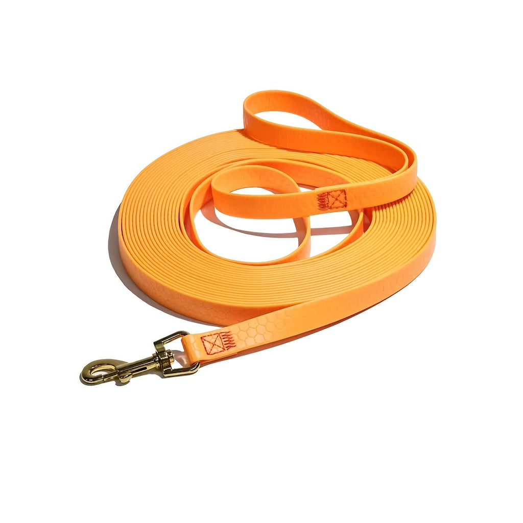 Waterproof Dog Training Leash 10/20/30/50ft – DuraSoft Poly Coated Nylon Long Lead for Large Medium Small Dogs – Tangle-Resistant Recall Leash for Hiking Camping Beach Yard Swimming