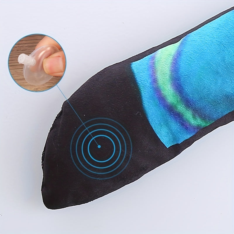 Plush Snake Dog Toy with BB Squeaker & Crinkle Paper - Long Strip Big Eye Design, Bite-Resistant Teeth Grinding, Interactive Chew Toy for Small Medium Large Dogs, Durable Stuffed Pet Toy