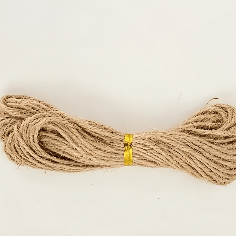Natural Hemp Rope for Cat Scratching Posts 393.7 Inch - Durable Sisal Replacement Cord for DIY Cat Tree & Claw Care, Strong Unwound Hemp Cord for Scratching Post Repair & Crafts