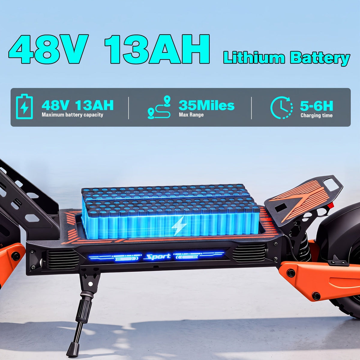 749W Electric Scooter with Seat for Adults – 27.9 MPH Top Speed, 48V 13Ah Battery 28-Mile Range, Foldable Design, Dual Shock Absorbers, Off-Road Tires, Urban Commuter & Outdoor Travel E-Scooter