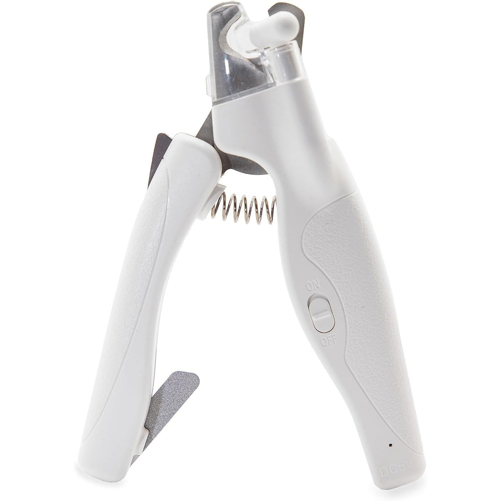 Pet Nail Clipper and Trimmer 2-in-1 - Silent Cordless Dog Nail Trimmer with Safety Guard & Splash Cover, No Battery Required, Suitable for Small Medium Large Dogs, Cats & Parrots, Safe at-Home Grooming