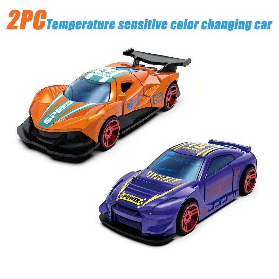 Color-Changing Alloy Toy Cars – Thermal Temperature Sensing Magic Die-Cast Vehicles – Hot & Cold Color Change Bath Toys for Kids – 2, 3 or 6 Pack – Party Favor & Goodie Bag Filler Gift for Boys