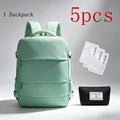 Large Capacity Travel Backpack with Shoe Compartment – 180° Opening Multi-Pocket Unisex Bag for School, Business Trips & Short Travel, Stylish Solid Color, Men & Women