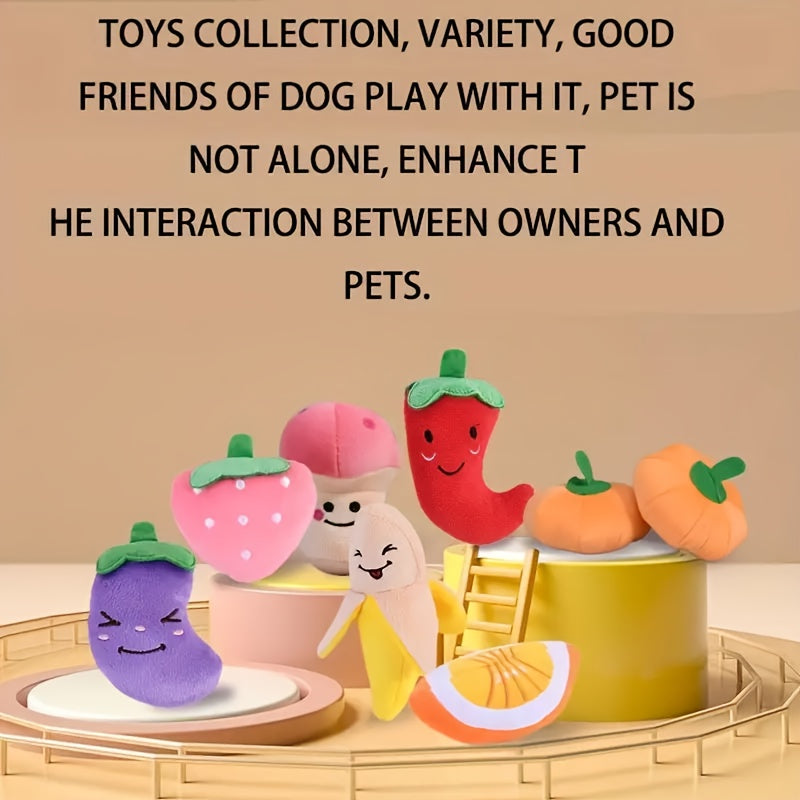 Small Dog Chew Toys 5pcs Plush Set - Dental Cleaning Puppy Chew Toys for Small Dogs, Random Styles & Colors, Cute Variety Pack Toy Bundle