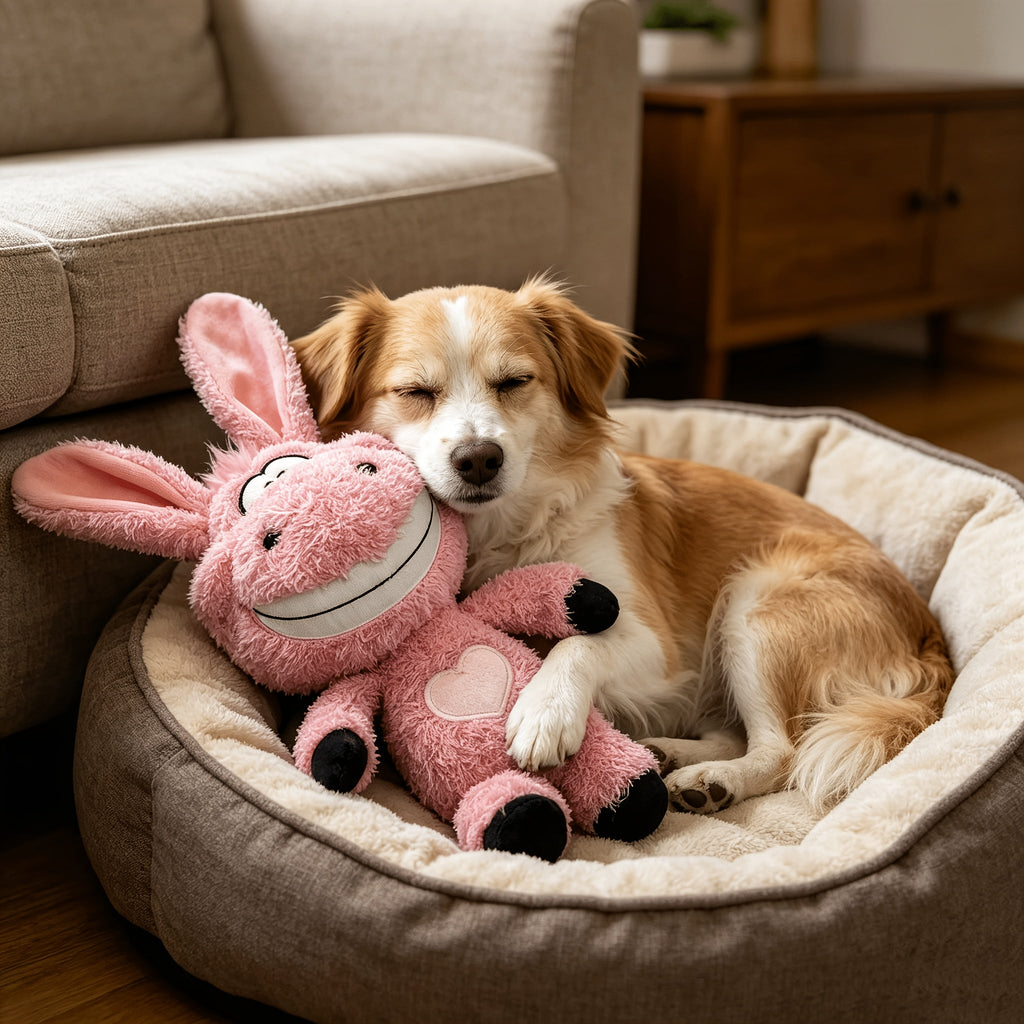 Funny Donkey & Rabbit Squeaky Dog Toy – Thickened Bite-Resistant Plush Toy, Interactive Exercise & Entertainment for Dogs – High-End Squeaky Plush Pet Gift