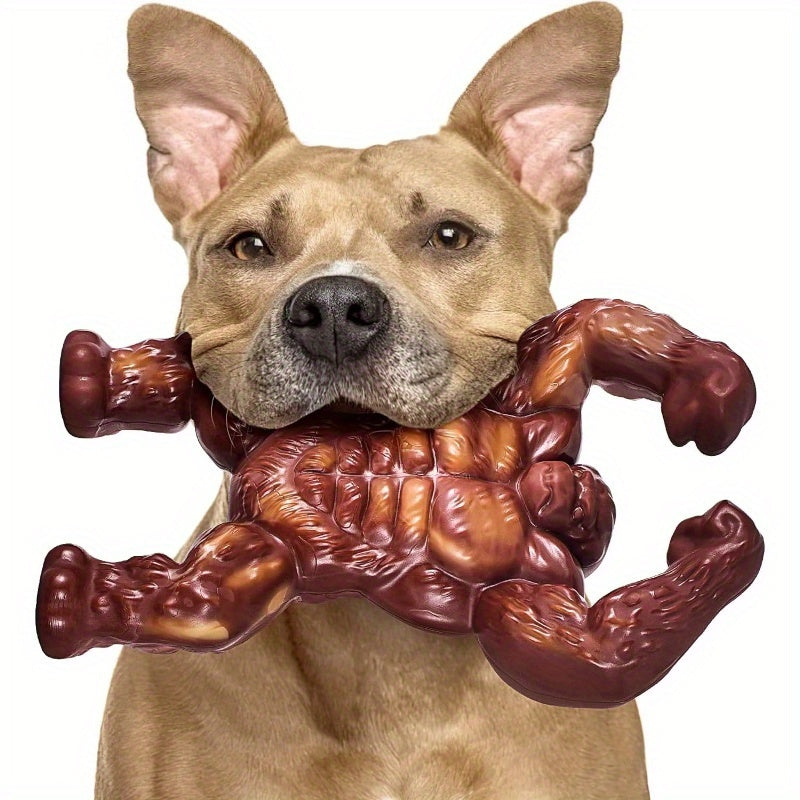KYLINSURE Unbreakable Durable Dog Chew Toy for Medium & Large Dogs – Realistic Beef Flavor Rubber Chew Stick, Safe Teething & Gum Health Training Toy for Aggressive Chewers, Long-Lasting Dog Chew