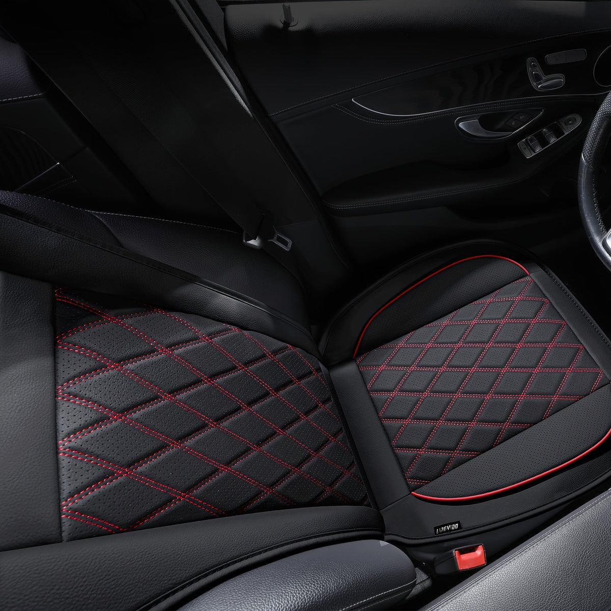 Universal Front Car Seat Covers 2-Pack Full Surround High-Back Bucket Seat Protector Anti-Slip Easy Install for Cars SUVs Trucks - Multiple Colors & Styles