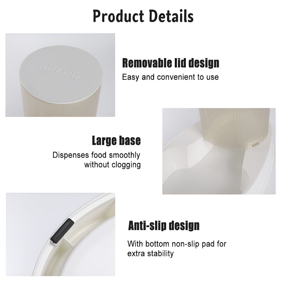 Automatic Pet Feeder for Cats & Dogs - Large Capacity Gravity Food Dispenser with Timed Scheduling, Auto Dog Cat Food Bowl Station for Busy Pet Owners, Indoor Household Pet Feeding Solution