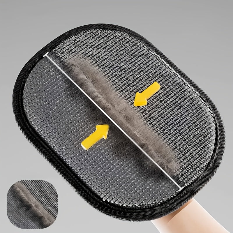 Pet Grooming Gloves Large Size Static Hair Removal - Upgraded Polypropylene Cat & Dog Fur Remover Gloves 9.84x7.08in, Highly Effective Dander & Fur Removal for Furniture, Bedding & Pet Coat