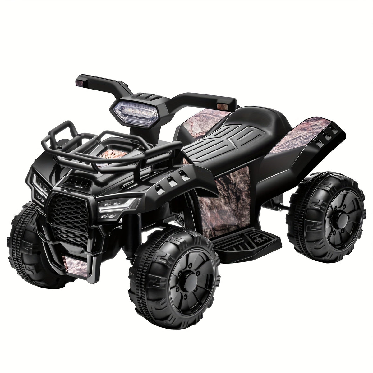 6V Kids Ride On Toy 4-Wheeler Quad ATV for Toddlers 18-36 Months – Electric Ride On Car with 1.2 MPH Speed, Treaded Tires, Rubber Handles & Push-Button Start – Pink, Black, Green, Red – Best Gift for Boys & Girls
