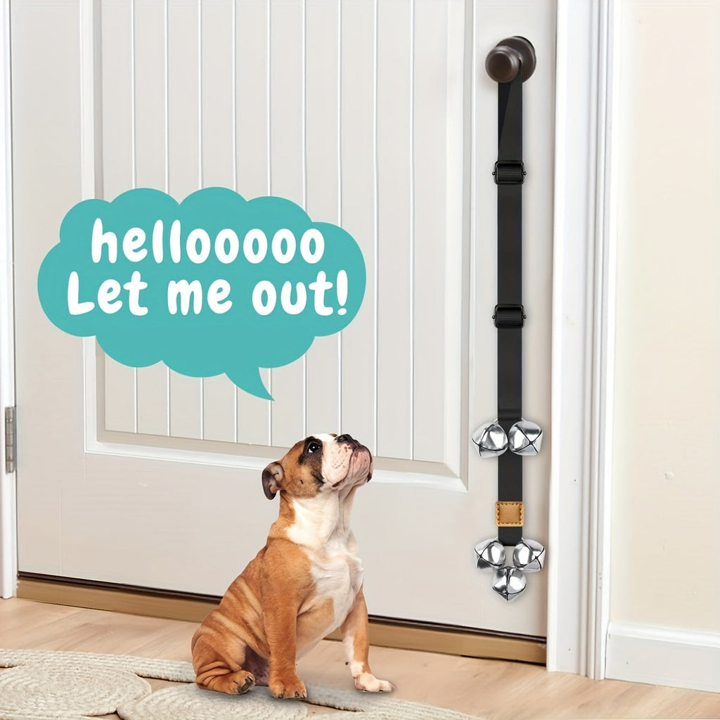 Dog Potty Training Bells for Door – Adjustable Height Doorbell for Dogs to Go Outside, No Battery Needed, Durable Pet Door Bell for Housetraining Puppies & Dogs, Single or Double Pack, Multiple Colors