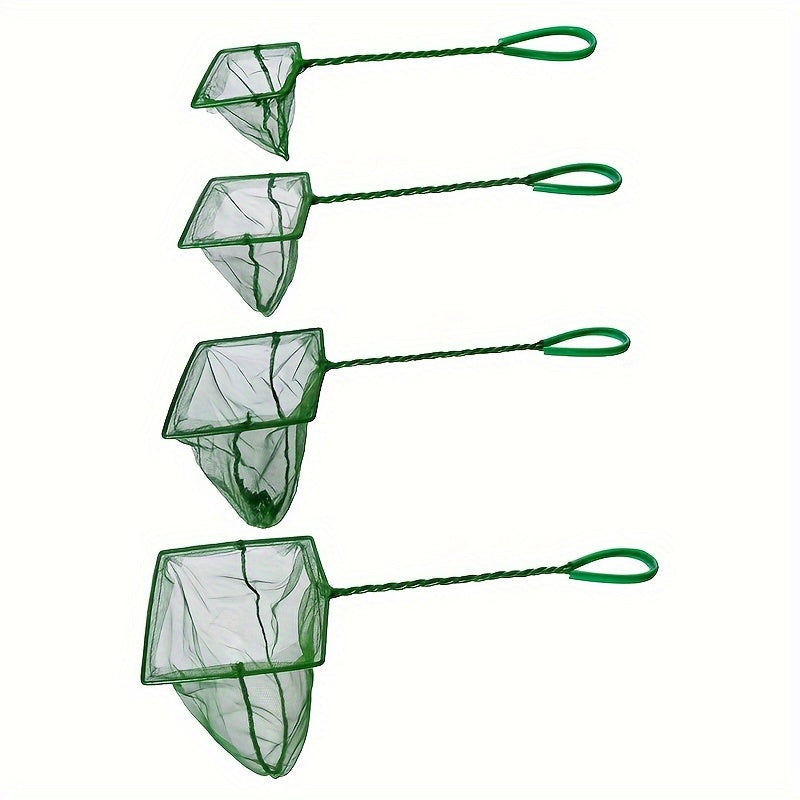 Aquarium Fish Net Square PE Fish Catching Net for Fish Tank in 3 4 5 6 Inch Sizes – Durable Fine Mesh Fish Scoop Net for Freshwater and Saltwater Aquarium Fish Betta Goldfish Tank Cleaning