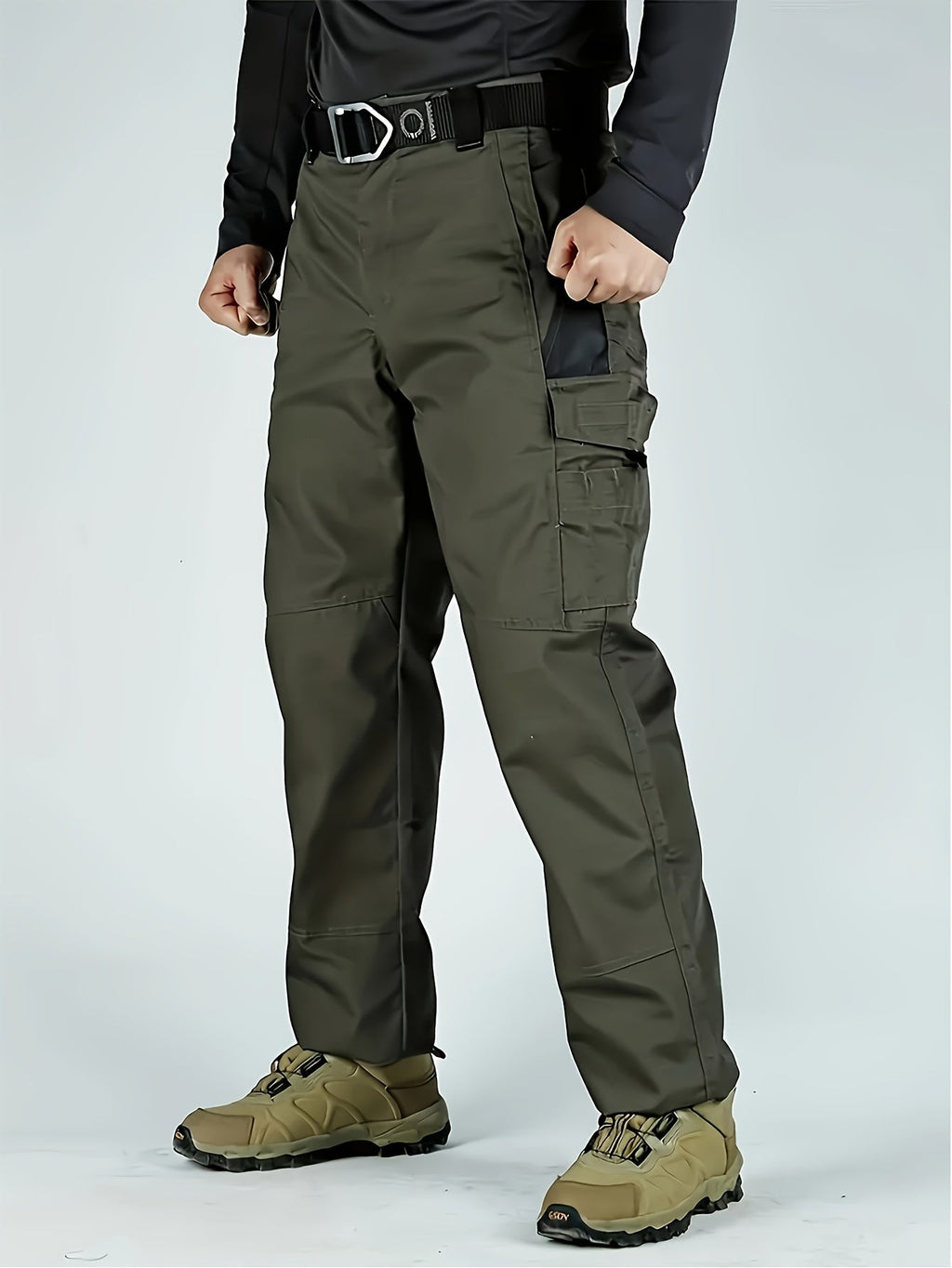 Men's Tactical Cargo Pants Quick-Dry Lightweight Multi-Pocket Hiking Outdoor Work Pants S-XXXL Black Grey Green Brown Regular Fit Utility Trousers