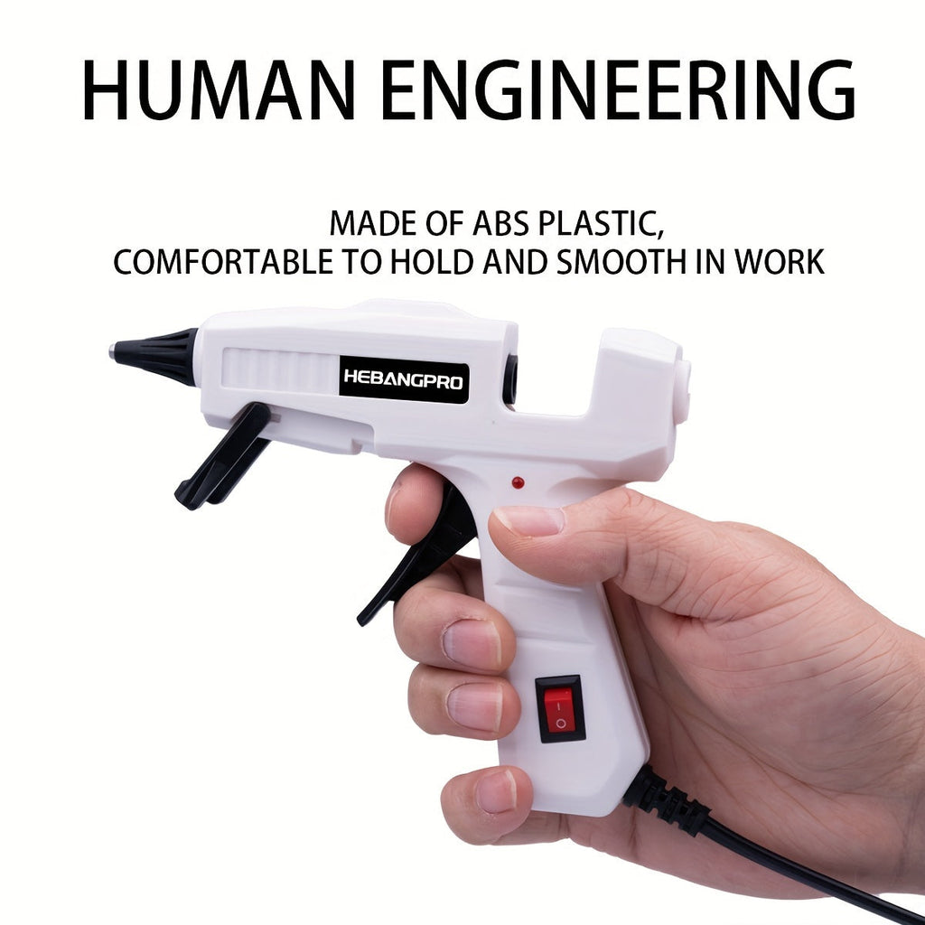 30W Hot Melt Glue Gun Kit with 30 Glue Sticks 7x150mm – Fast Heating Electric Glue Gun for School Arts Crafts DIY Projects and Quick Home Repairs – Multiple Color Options