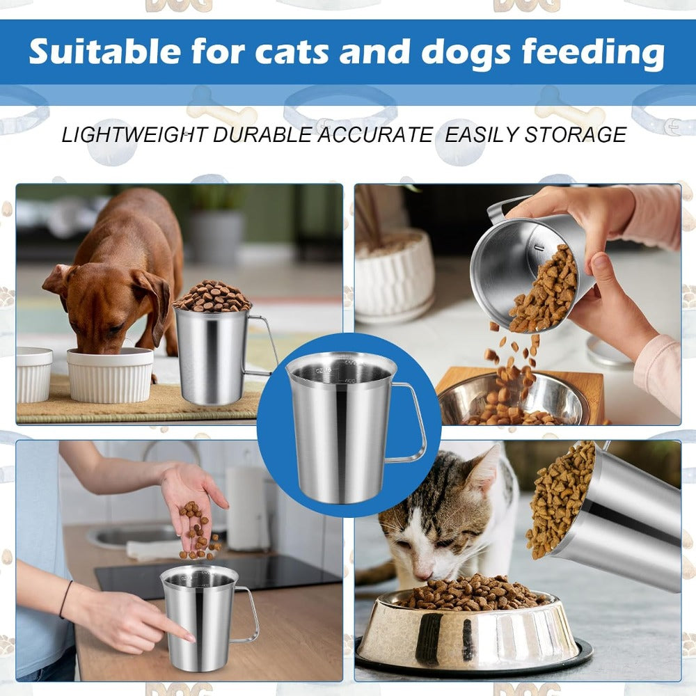 Pet Food Measuring Scoop – Dishwasher Safe Injection-Molded Measuring Cup for Dog, Cat & Bird Food, Accurate Portion Control for Daily Pet Feeding & Weight Management