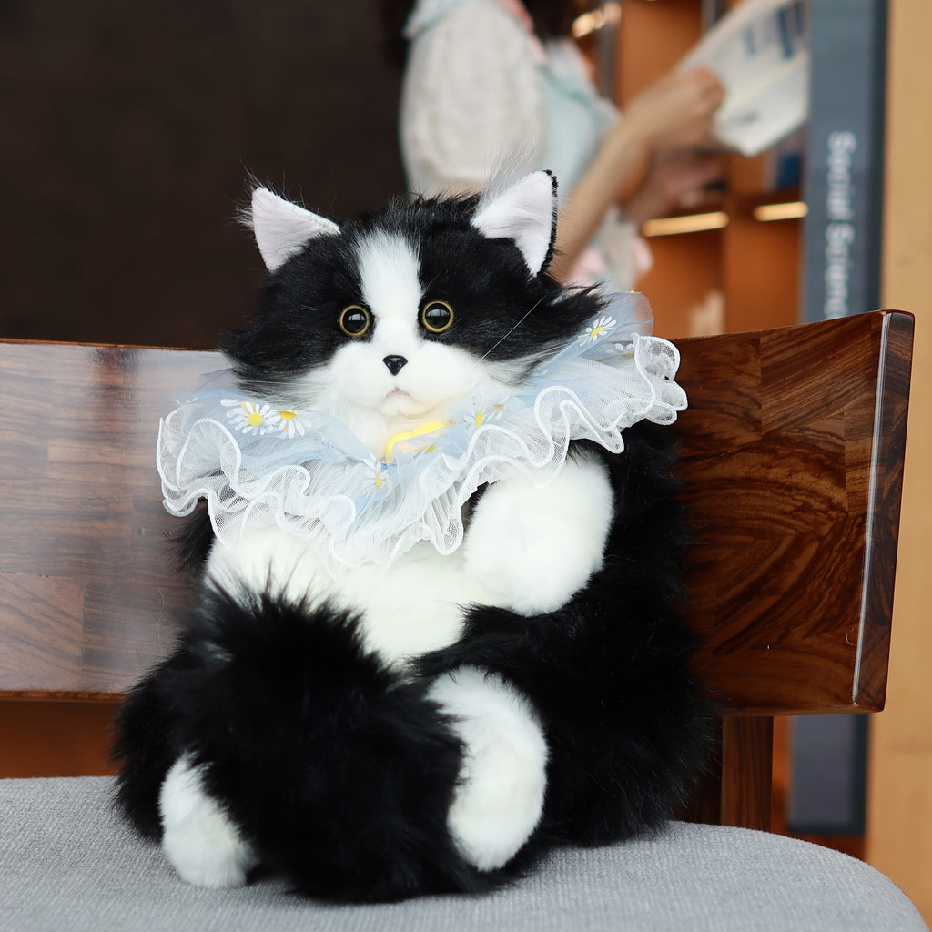 Chongker Handmade Tuxedo Cat Plush Backpack Stuffed Animal with Tuxedo Suit, Gift Box & Card – Cute Cat Backpackable Plush Toy for Women & Kids, Birthday Anniversary Gift for Cat Lovers