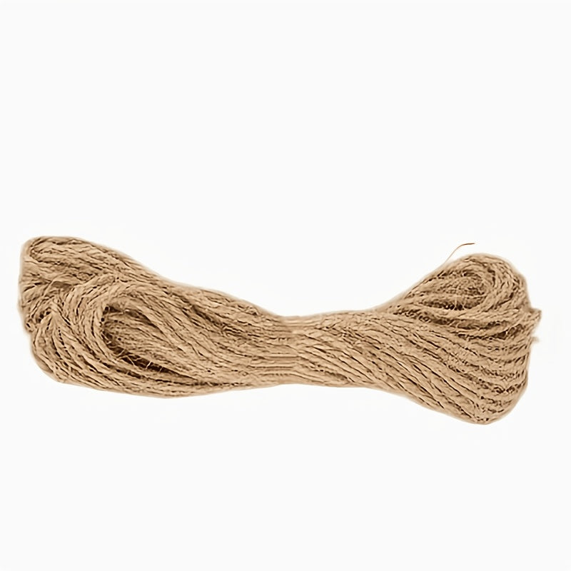 Natural Hemp Rope for Cat Scratching Posts 393.7 Inch - Durable Sisal Replacement Cord for DIY Cat Tree & Claw Care, Strong Unwound Hemp Cord for Scratching Post Repair & Crafts