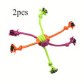2-Pack Heavy-Duty Dog Rope Toy for Aggressive Chewers - Extreme Tug-of-War Chew Toy with Reinforced Stitching, Non-Toxic Dental Cleaning Rope for Puppies & Adult Dogs, Durable Chew Bone Alternative