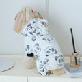 Panda Dog Jumpsuit – Cozy Coral Fleece Hooded Onesie for Small to Medium Dogs, Cute Panda Costume Pajamas for Fall & Winter Warmth, Indoor Outdoor Pet Apparel for Chihuahua Poodle Shih Tzu