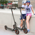 Foldable Adult Electric Scooter 350W Motor - 8.5 Inch Tires, Up to 21 Miles Range, 3 Speed Modes, LED Display, Front Headlight, High-Capacity Lithium Battery - Black (19 or 21 Mile Range)