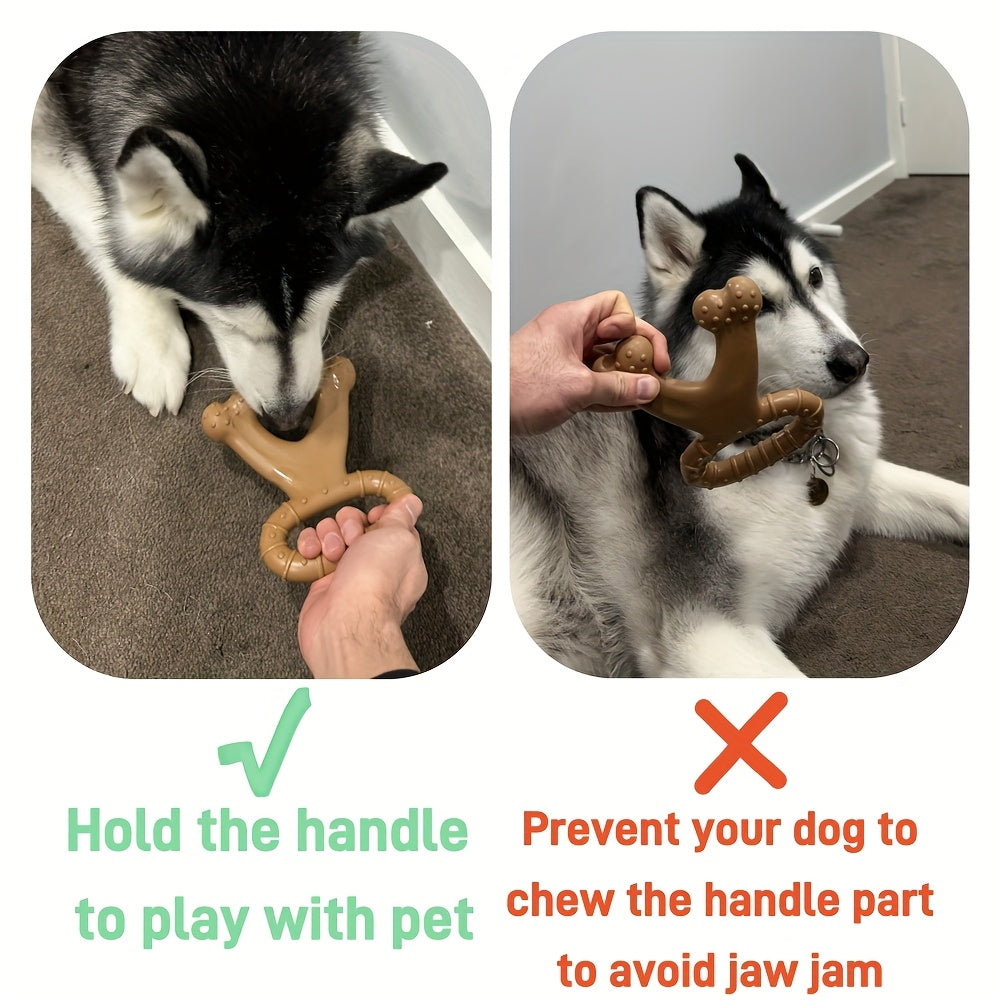 Beef Flavor Dog Chew Toy for Teeth Cleaning & Training – Interactive Durable Chew Toy for Small Medium Large & Giant Breeds, Promotes Dental Health, Satisfies Chewing Instinct, Long-Lasting