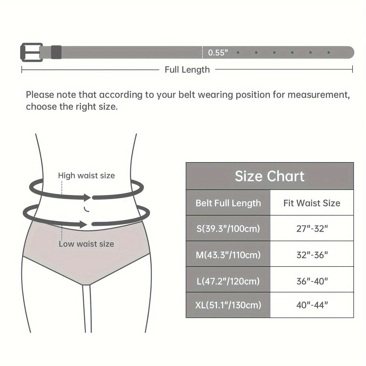 Women's PU Leather Slim Waist Belt 4 Styles Sizes S to 1XL Skinny Fashion Belt for Dresses Jeans Skirts Sweet Casual Outfits – Style A B C D