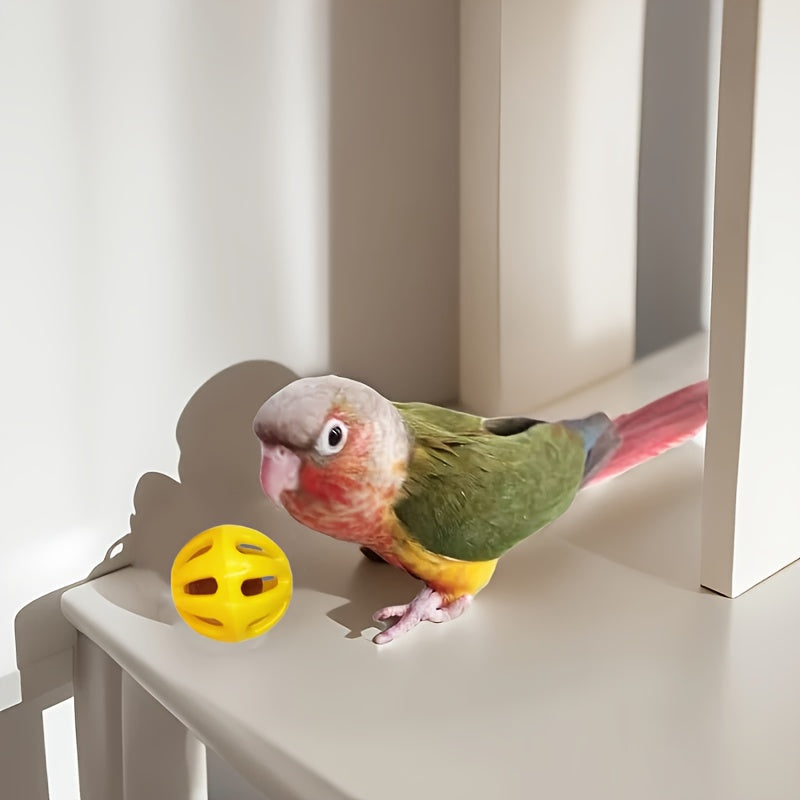 Bird Play Toys Set 5-Pack - Colorful Parrot Cage Toys for Chewing Foraging & Enrichment - Bird Toys for Parrots Canaries Lovebirds Cockatiels Budgies Parakeets - Bird Cage Accessories
