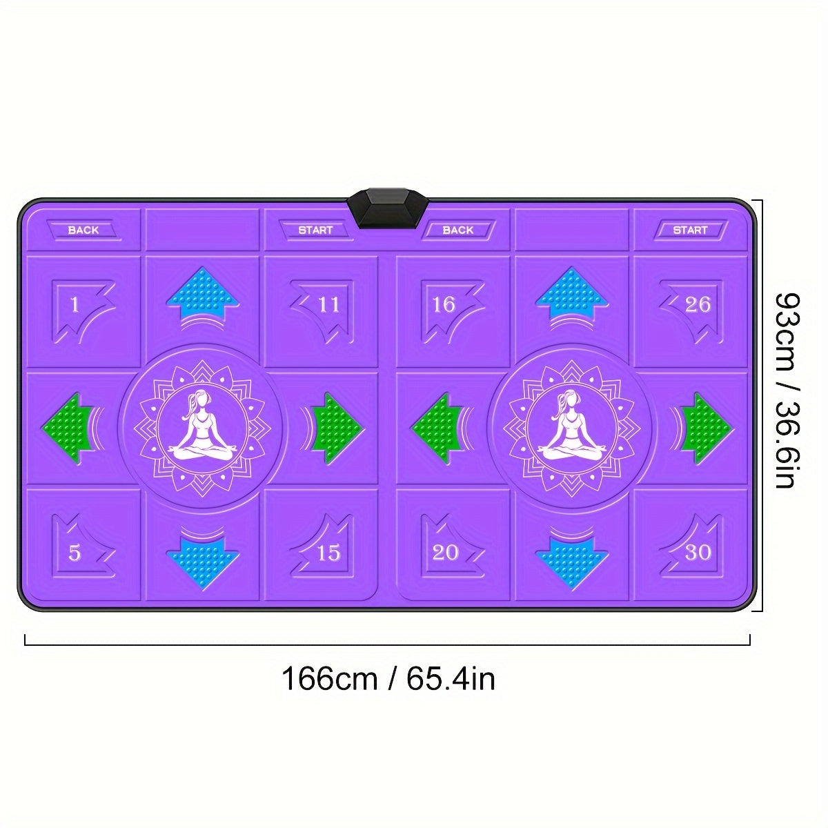Wireless Dance Mat for Kids & Adults - Double User Electronic Dance Pad with HD Camera, TV Compatible, Fitness Step Game for Boys & Girls Ages 3+ | Birthday Christmas Gift for Family Fun