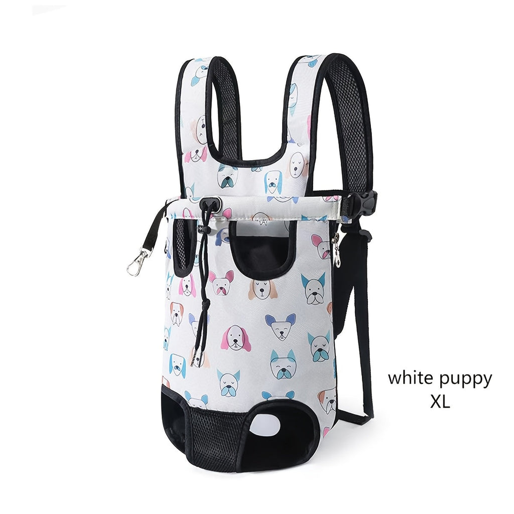 Hands-Free Pet Backpack Carrier for Cats & Small Dogs – Breathable Mesh Harness with Adjustable Shoulder Straps, Outdoor Travel Bag for Hiking, Cycling & Park Walks, Perfect Halloween & Christmas Gift