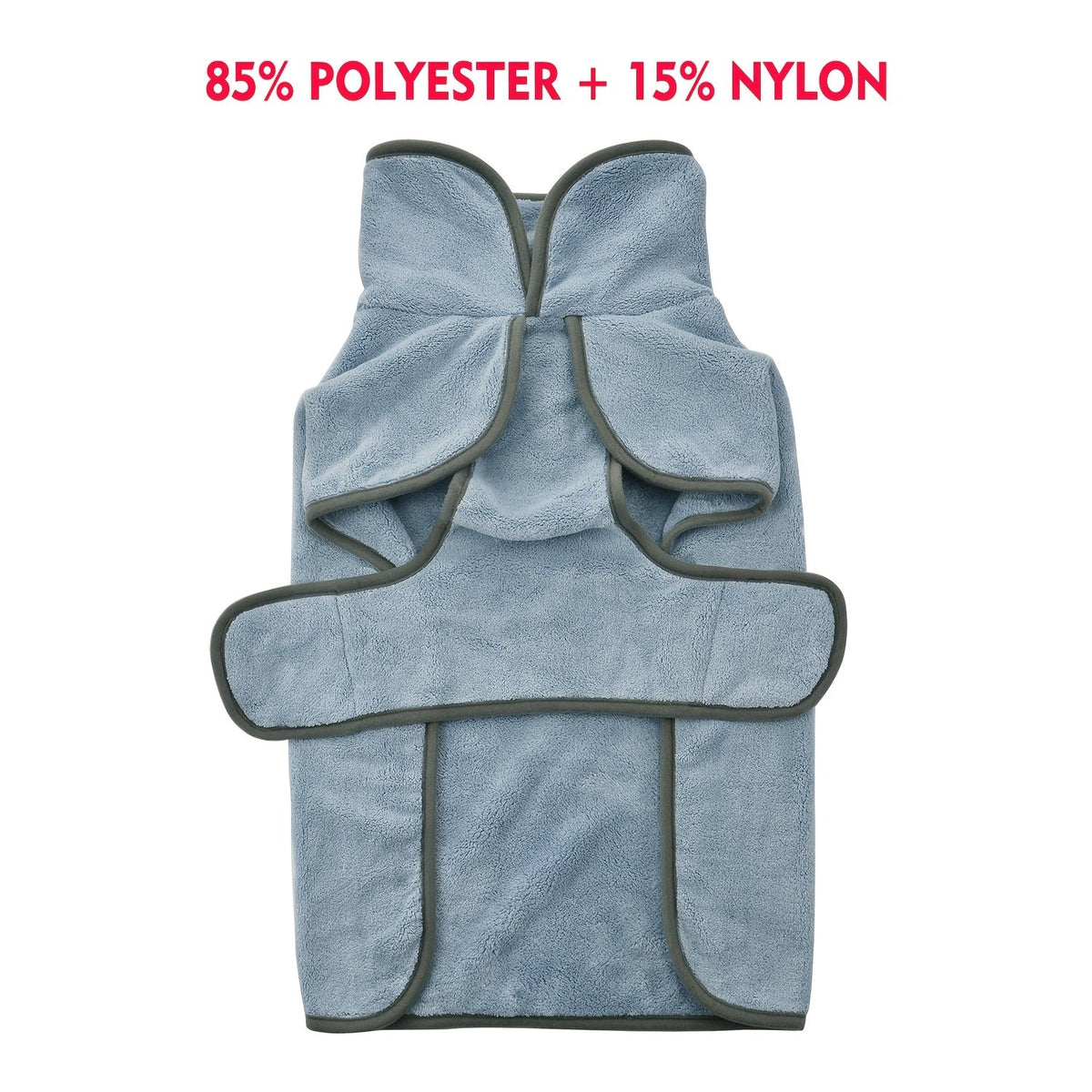 Dog Bathrobe Quick-Dry Super Absorbent Post-Bath Pet Robe Towel Coat for Small Medium Large Dogs XS S M L XL XXL 3XL 7 Colors Light Blue Rose Red Orange Deep Blue Green Khaki Pink